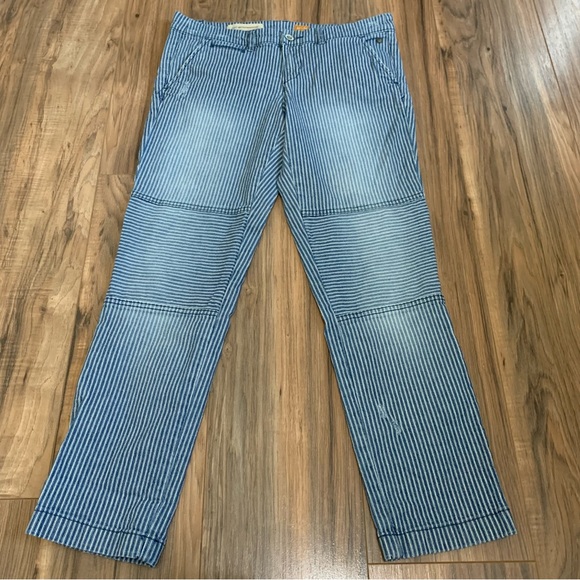 Anthro | Pilcro and the Letterpress striped hyphen jeans size 28P - Picture 3 of 6